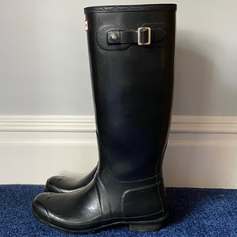 Women’s Original Tall Gloss Rain Boots (Black) - Picture 2 of 4